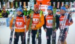 19.01.14. Staffel, Das deutsche Team, Erik Lesser, Arnd Pfeiffer, Andi Birnbacher, Simon Schempp
