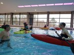 Kenterrollentraining, Uhingen, Hallenbad