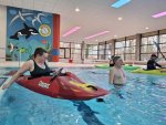 Kenterrollentraining, Uhingen, Hallenbad